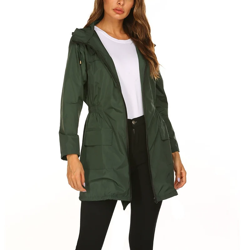 Regenjacke Damen Lang Mit Kapuze | Wetterfest & Kombinierbar