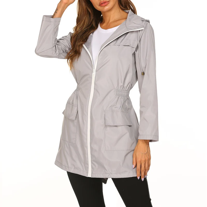 Regenjacke Damen Lang Mit Kapuze | Wetterfest & Kombinierbar
