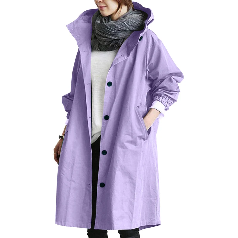 Regenjacke Damen Mit Knopfverschluss | Klassisch & Wetterfest