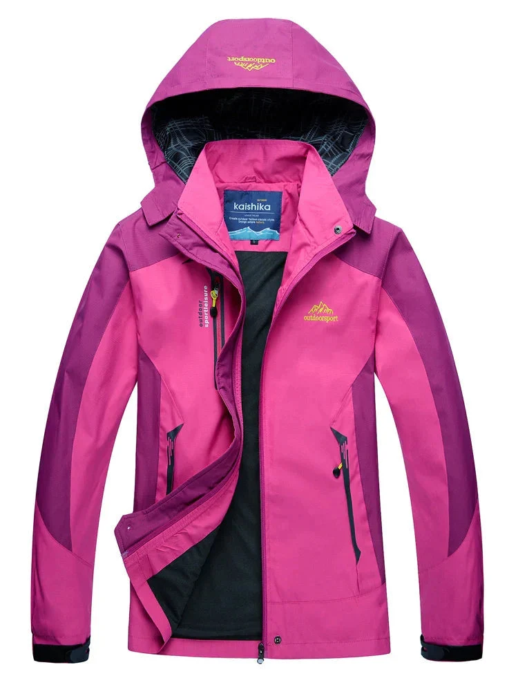 Regenjacke Damen Gefüttert Wasserdicht | Outdoor & Winddicht