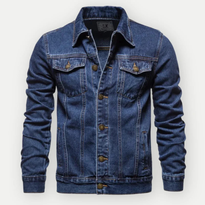Herren Klassische Übergangsjacke | Trucker-Stil Jeanslook