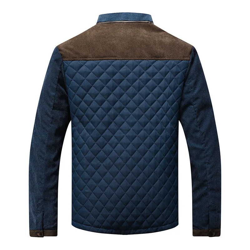 Leicht Gefüttert Übergangsjacke Herren | Elegant Steppjacke Kontrast