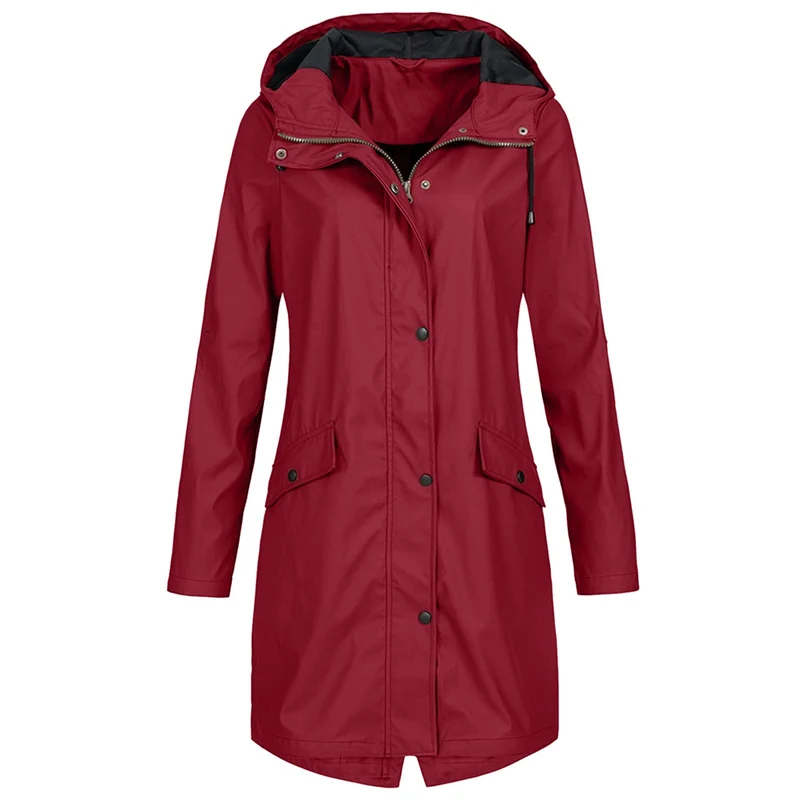 Regenjacke Damen Übergangsjacke | Funktional & Mit Kapuze