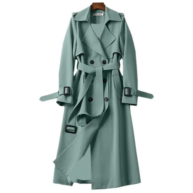 Damen Klassischer Trenchcoat | Lang Elegant