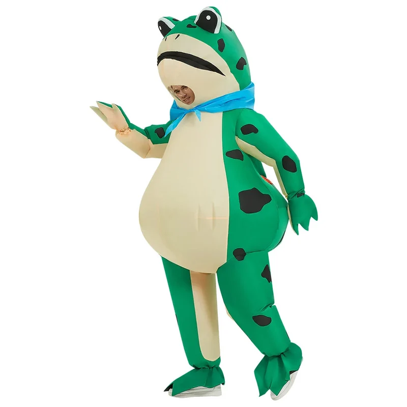 Aufblasbares Frosch-Kostüm Unisex | Ganzkörper & Reißverschluss