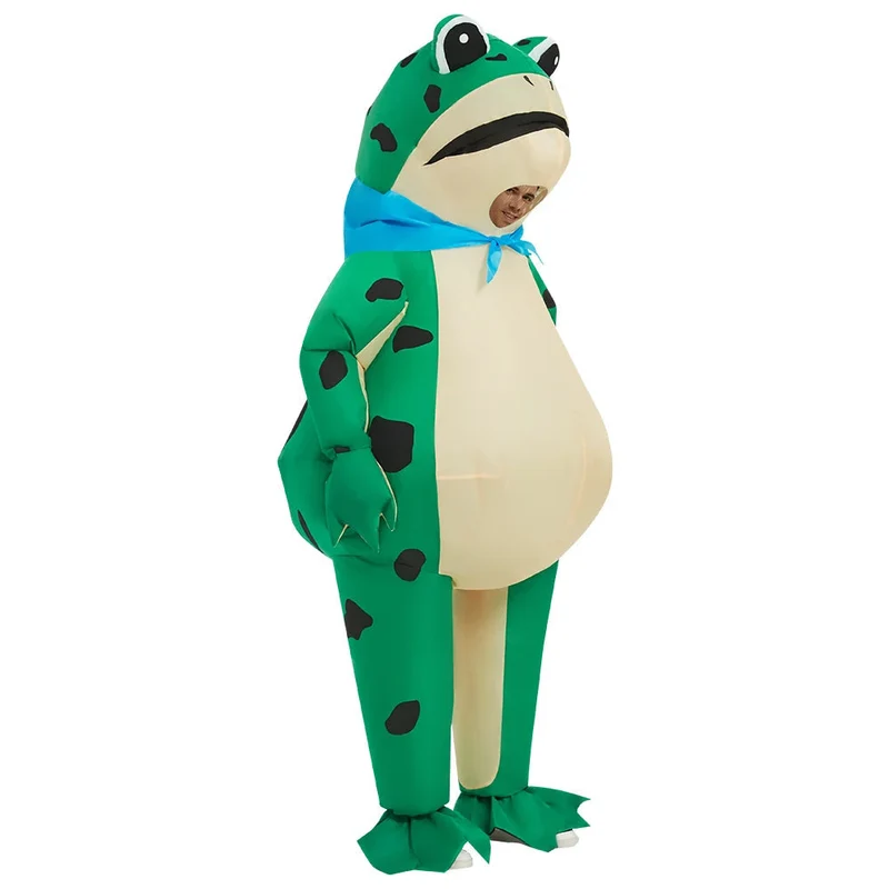 Aufblasbares Frosch-Kostüm Unisex | Ganzkörper & Reißverschluss