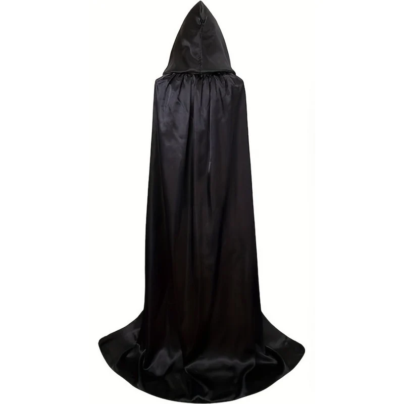 Unisex Halloween-Umhang mit Kapuze | Lang