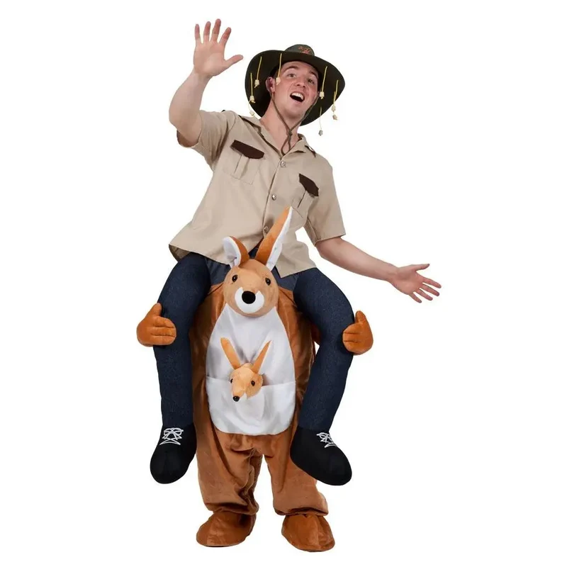 Unisex Halloween Aufsitz-Kostüm | Illusionsdesign & Einteiler