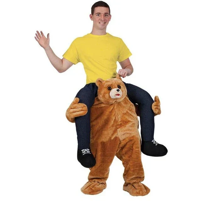 Unisex Halloween Aufsitz-Kostüm | Illusionsdesign & Einteiler