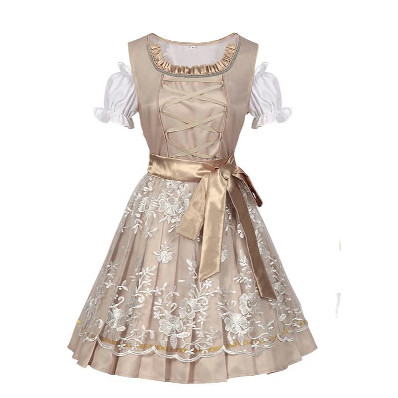 Damen Besticktes Traditionelles Kleid | Midi