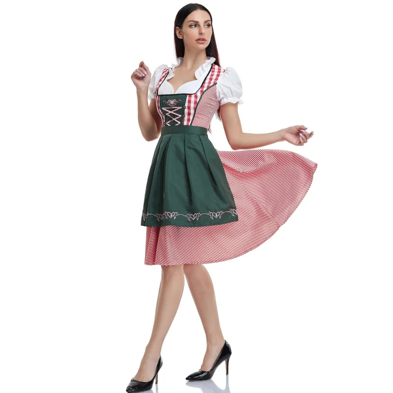 Damen Elegantes Traditionelles Dirndlkleid | Midi