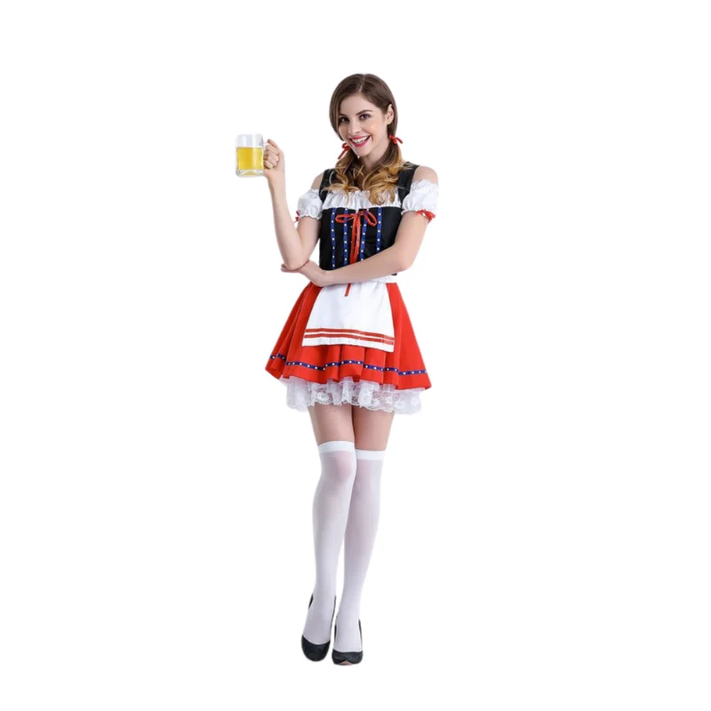 Damen Verspieltes Bayerisches Dirndlkleid | Mini