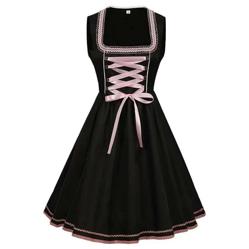 Damen Traditionelles Dirndlkleid mit Stickerei | Midi