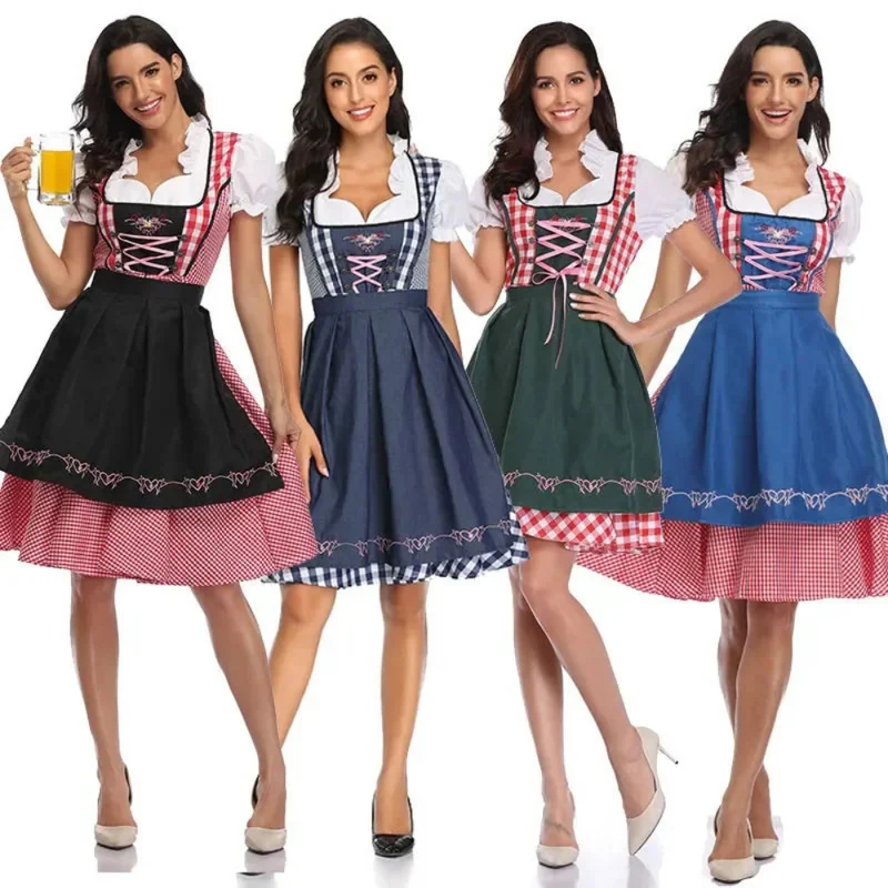Damen Dirndlkleid Zweiteilig | Klassisches Trachtenkleid mit modernem Akzent