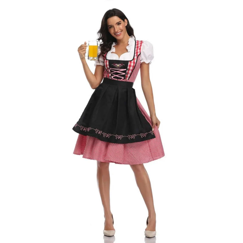 Damen Dirndlkleid Zweiteilig | Klassisches Trachtenkleid mit modernem Akzent
