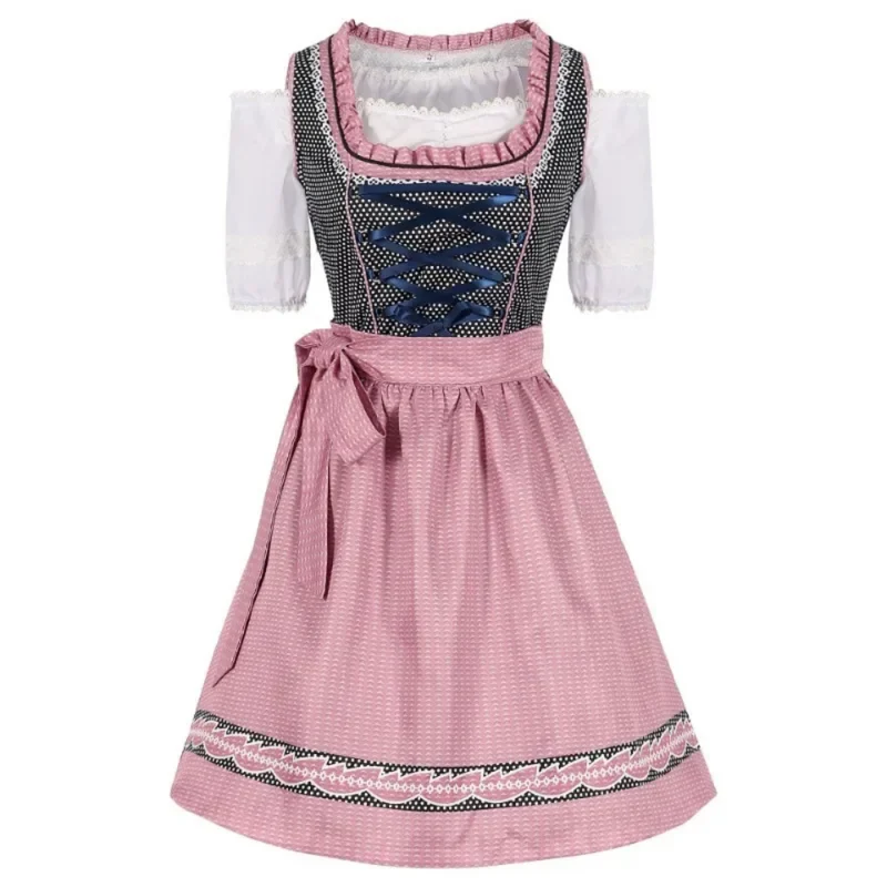 Damen Dirndl Kleid mit modernem Schnitt | Trachtenstil in Midilänge