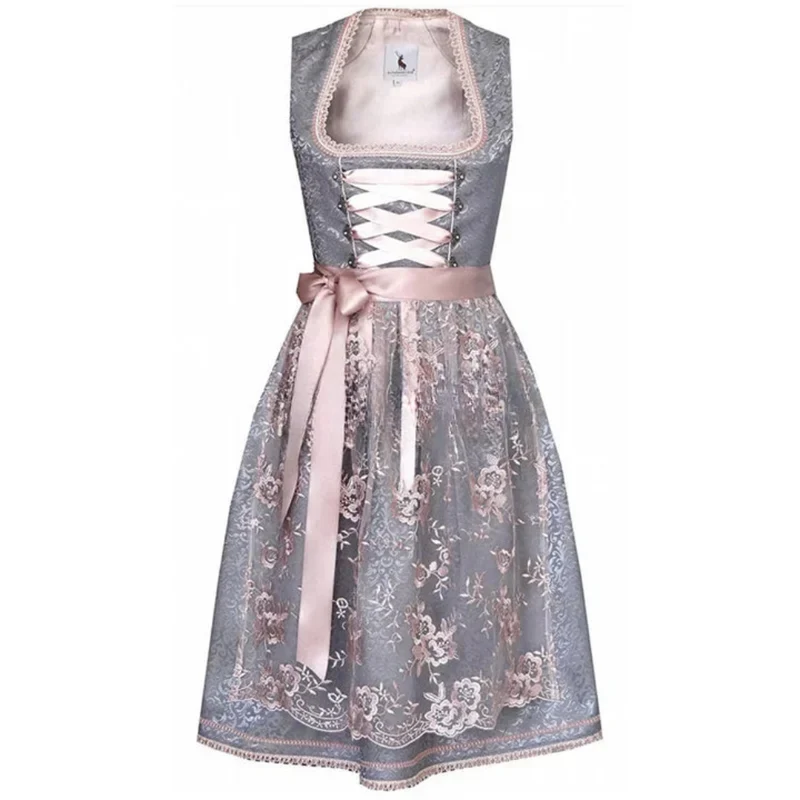 Damen Elegantes Mini Dirndlkleid | Traditionell Festlich