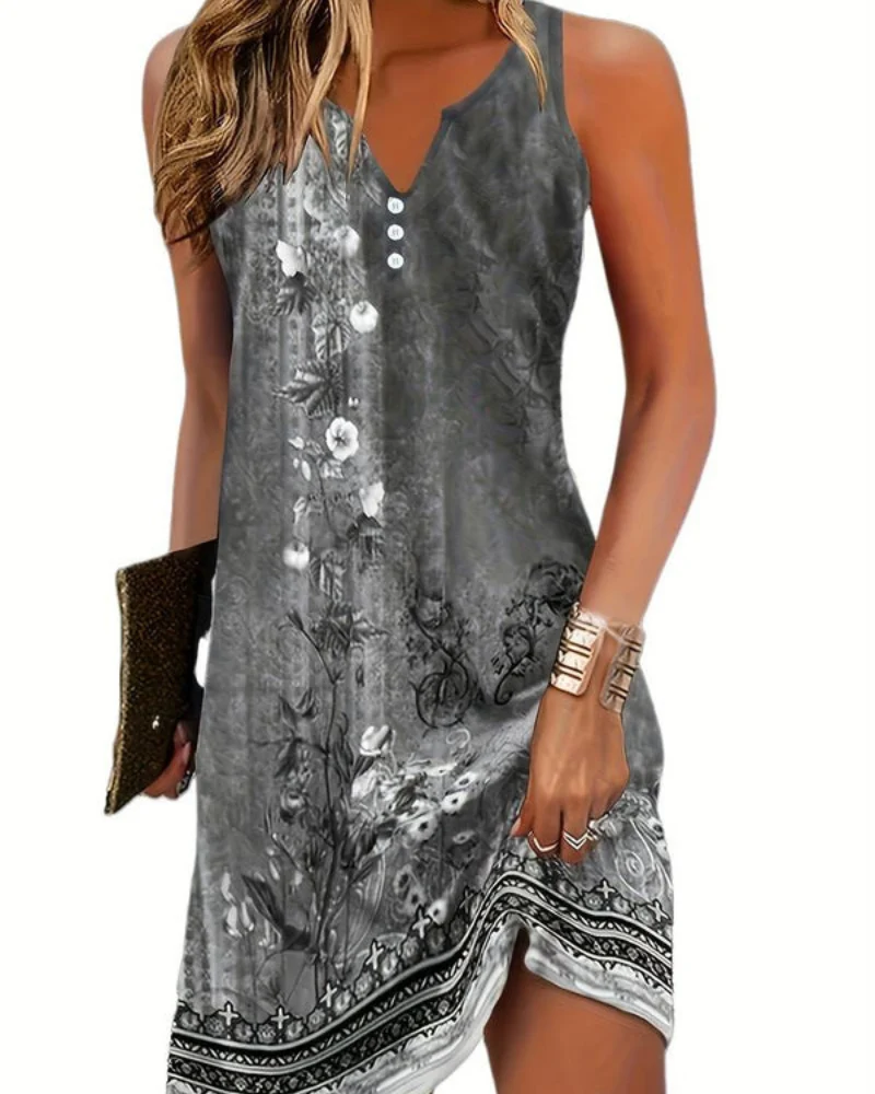 Damen Elegantes Ärmelloses Kleid | Mini