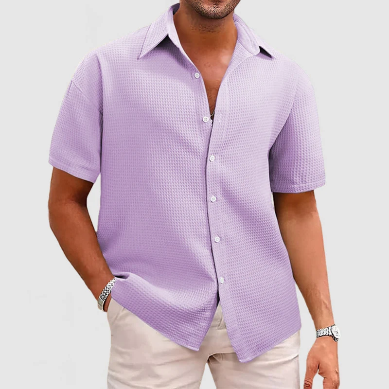 Herren Klassisches Button-up Hemd | Sommerlich