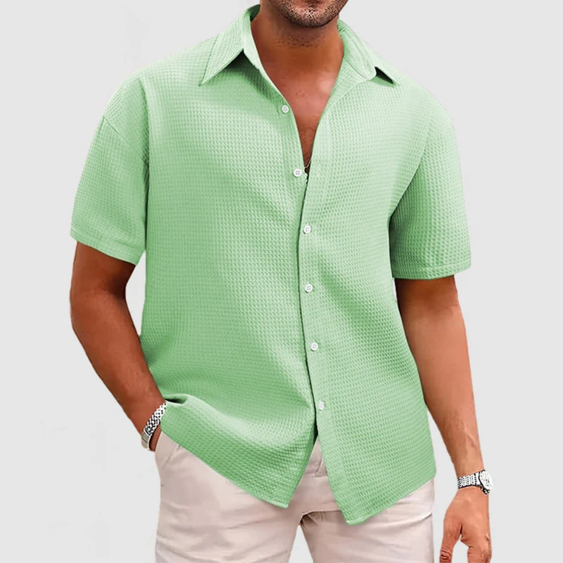 Herren Klassisches Button-up Hemd | Sommerlich