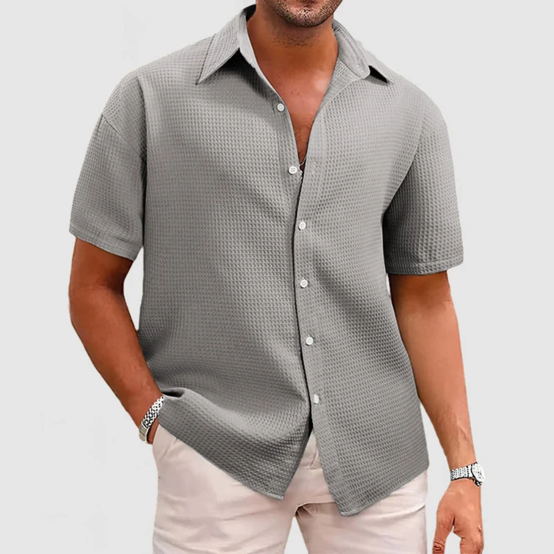 Herren Klassisches Button-up Hemd | Sommerlich