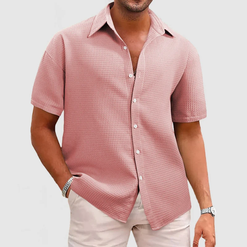 Herren Klassisches Button-up Hemd | Sommerlich