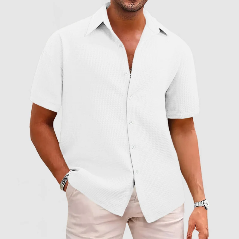 Herren Klassisches Button-up Hemd | Sommerlich