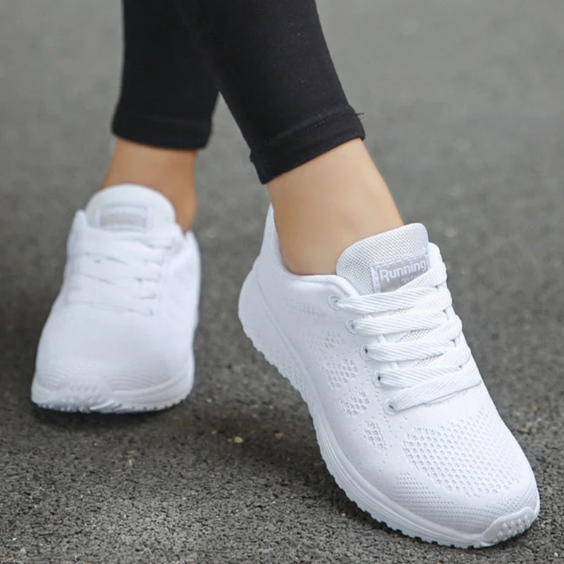 Damen Sportschuhe mit Schnürung | Leichte Fitnessschuhe für Alltag