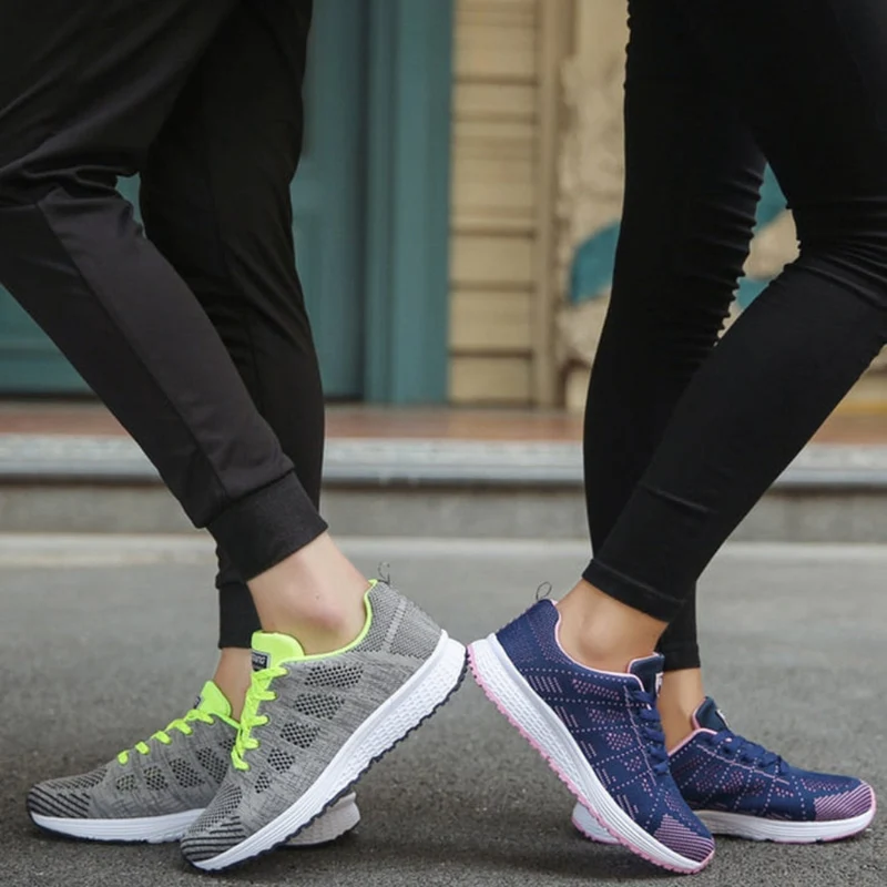 Damen Sportschuhe mit Schnürung | Leichte Fitnessschuhe für Alltag