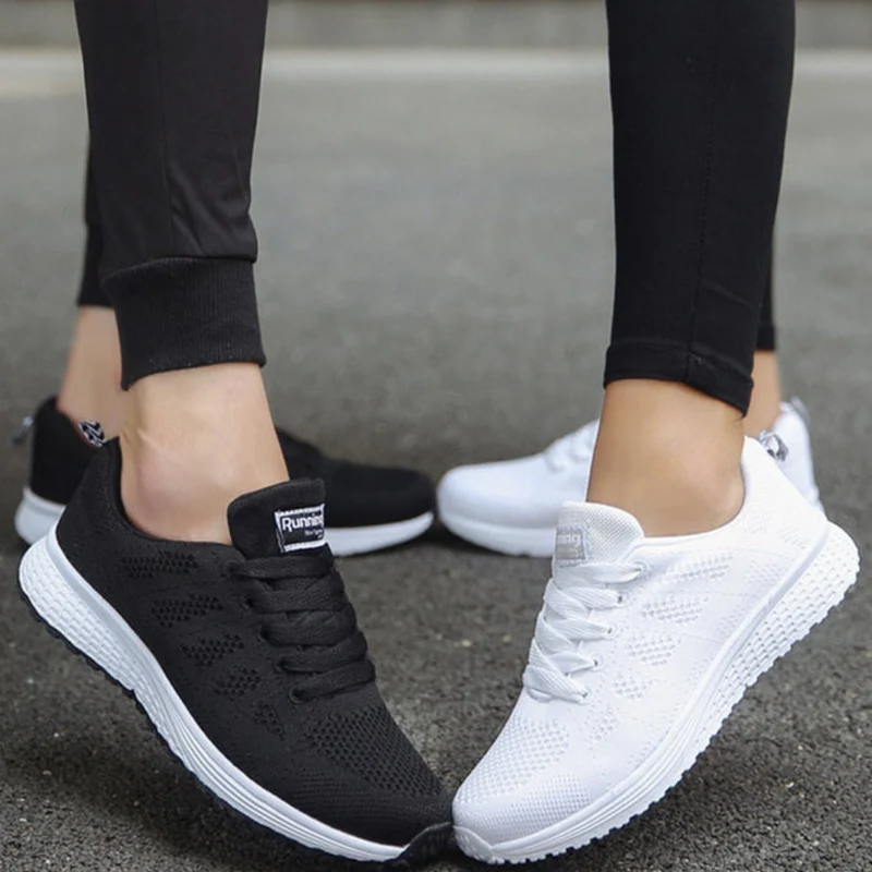 Damen Sportschuhe mit Schnürung | Leichte Fitnessschuhe für Alltag