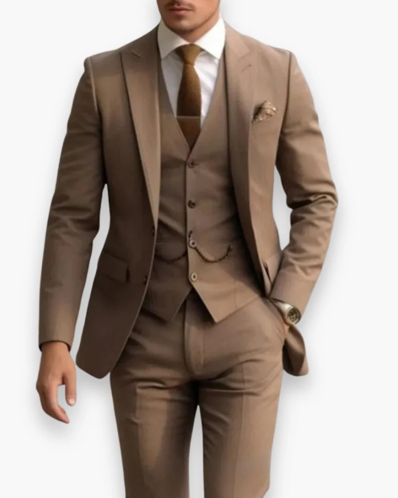 Herren Anzug 3-teilig Slim Fit | Klassisch & Elegant für Hochzeitsgäste