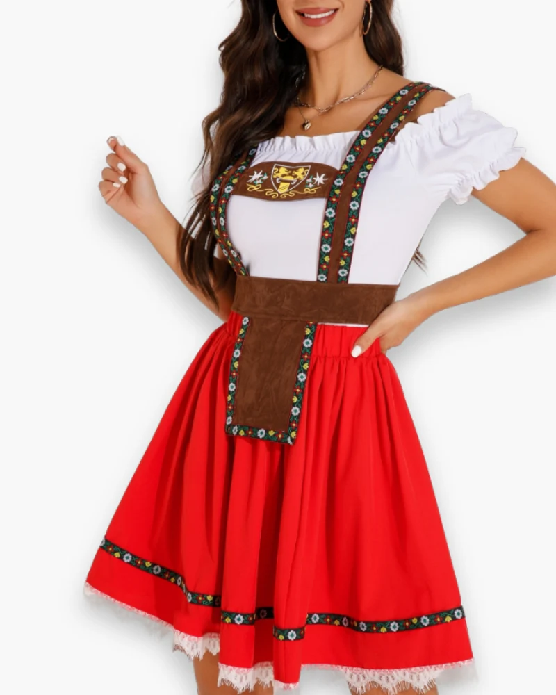 Damen Dirndl Kleid | Traditionelles Oktoberfest Outfit