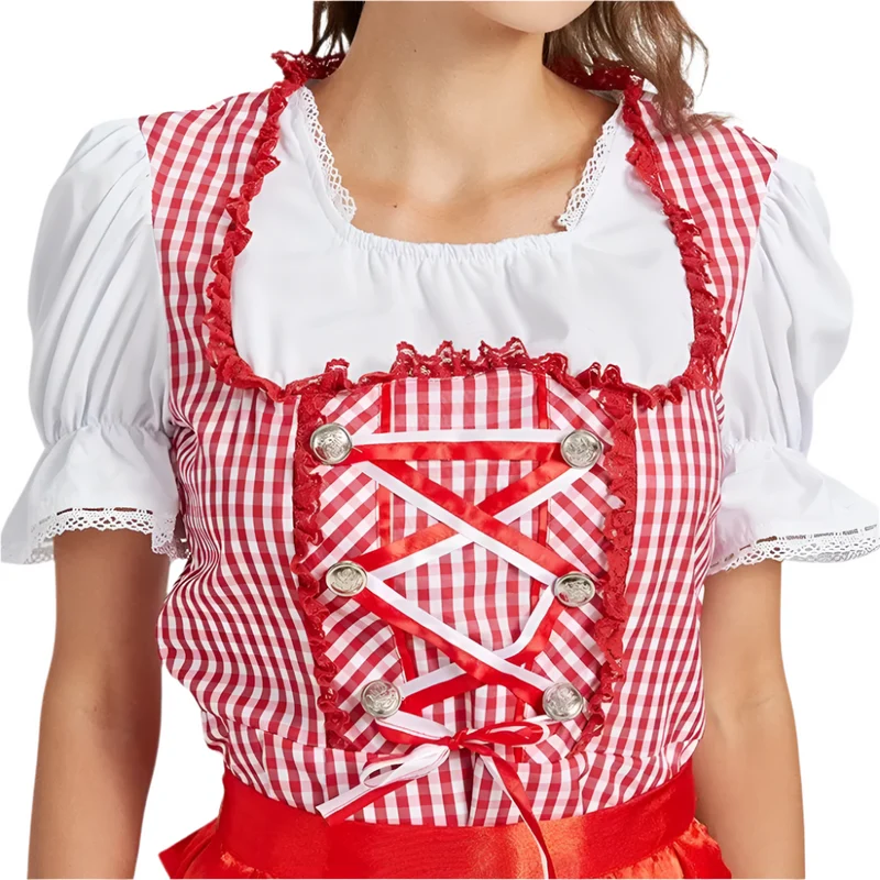 Rot Oktoberfest Dirndl