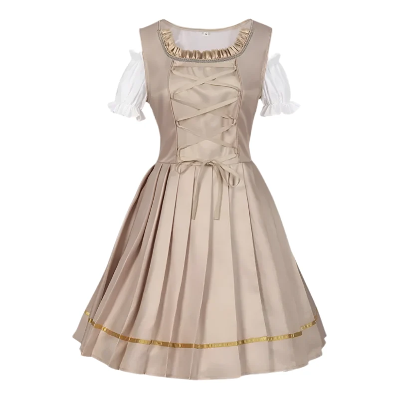 Beiges elegantes Oktoberfest Dirndl