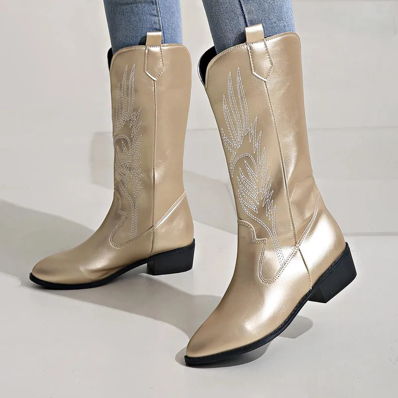 Moderne Damen Cowboystiefel