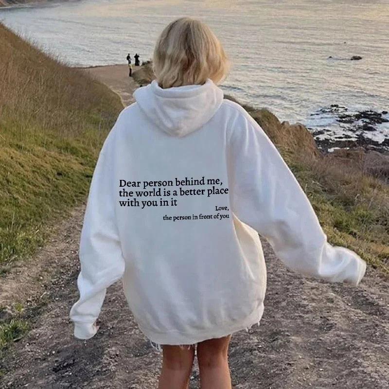 Übergroßer warmer Kapuzenpullover
