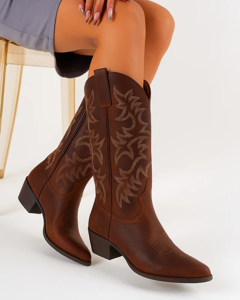 Elegante Damen Cowboystiefel