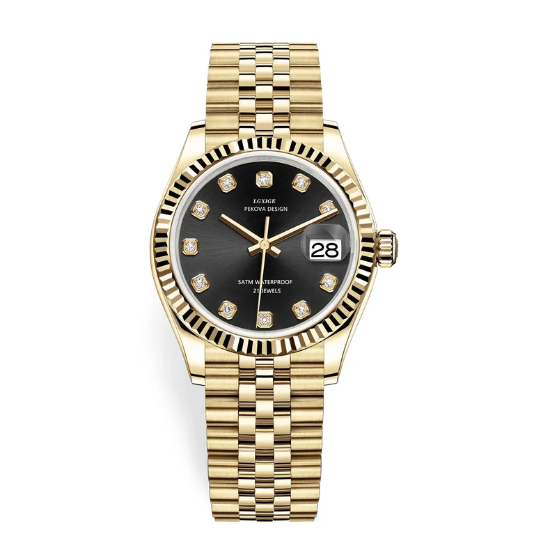 Klassische Edelstahl Armbanduhr Nr. 296
