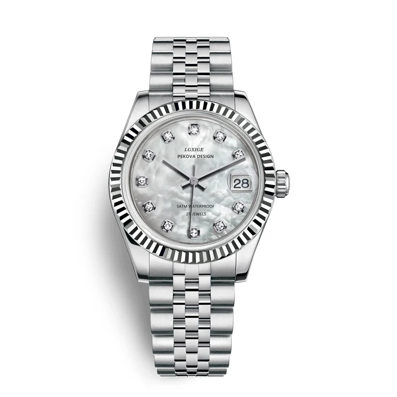Klassische Edelstahl Armbanduhr Nr. 296