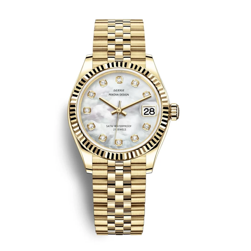 Klassische Edelstahl Armbanduhr Nr. 296