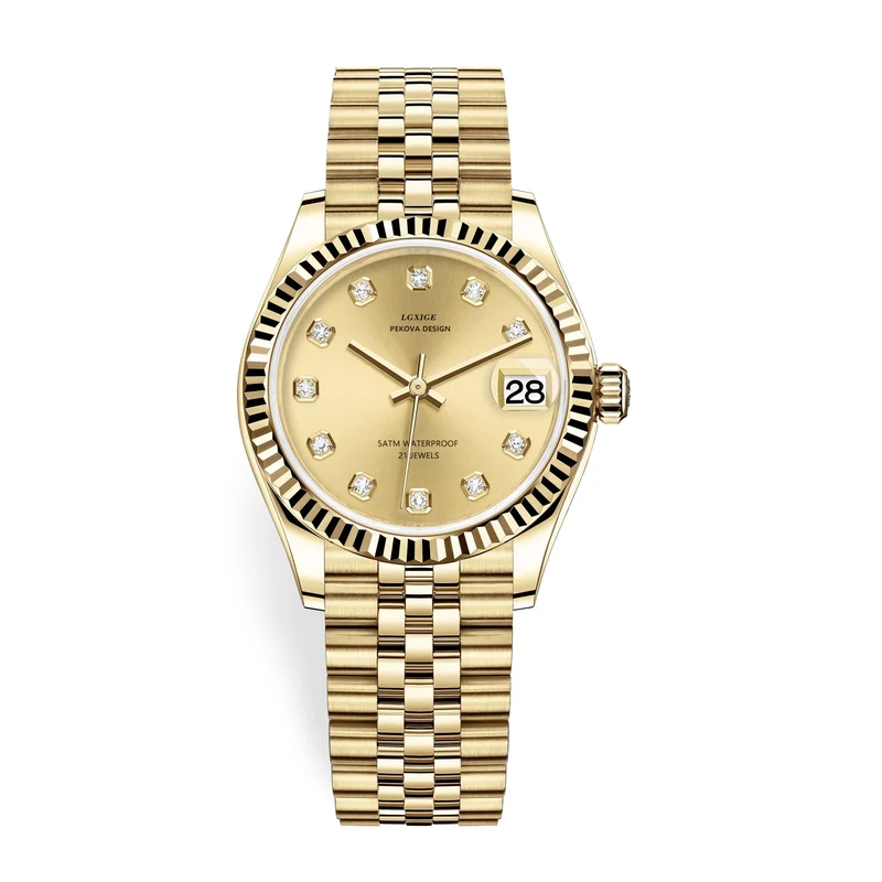 Klassische Edelstahl Armbanduhr Nr. 296