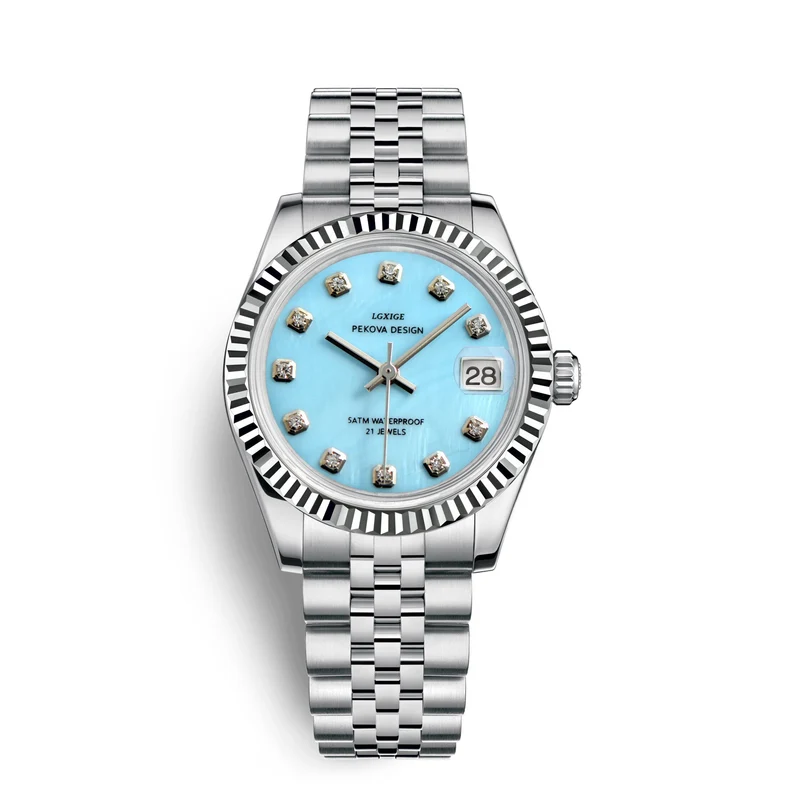Klassische Edelstahl Armbanduhr Nr. 296