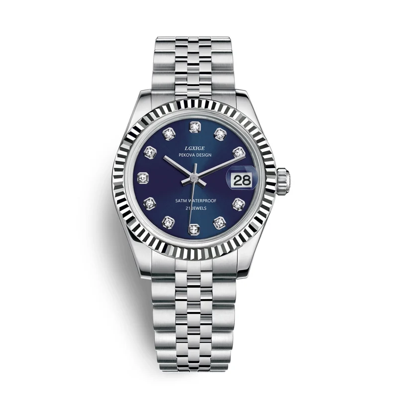 Klassische Edelstahl Armbanduhr Nr. 296