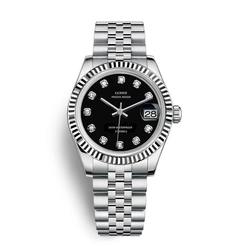 Klassische Edelstahl Armbanduhr Nr. 296