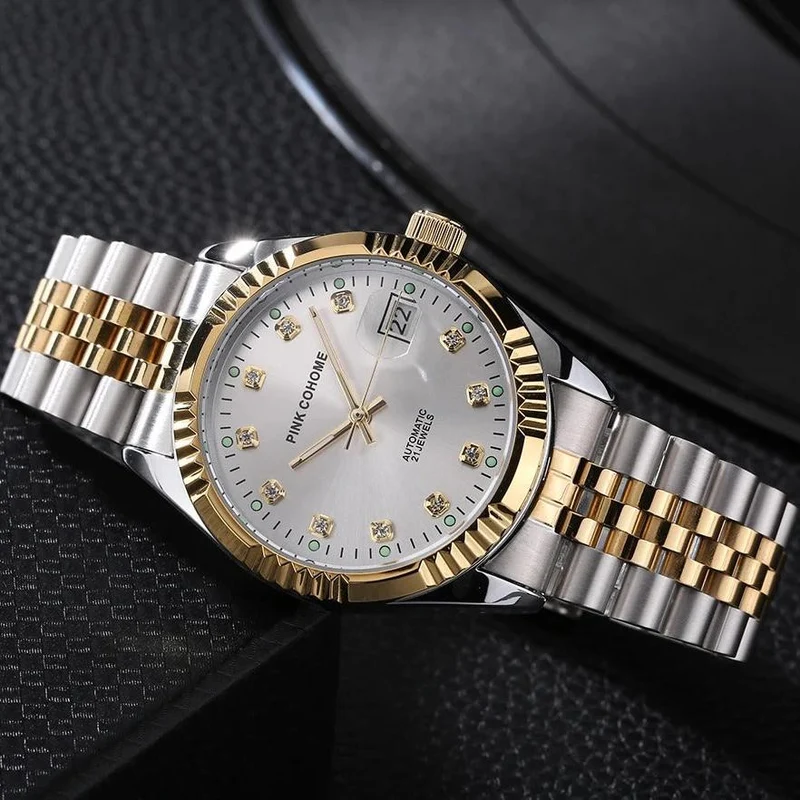 Edelstahl Automatik Armbanduhr Nr. 246