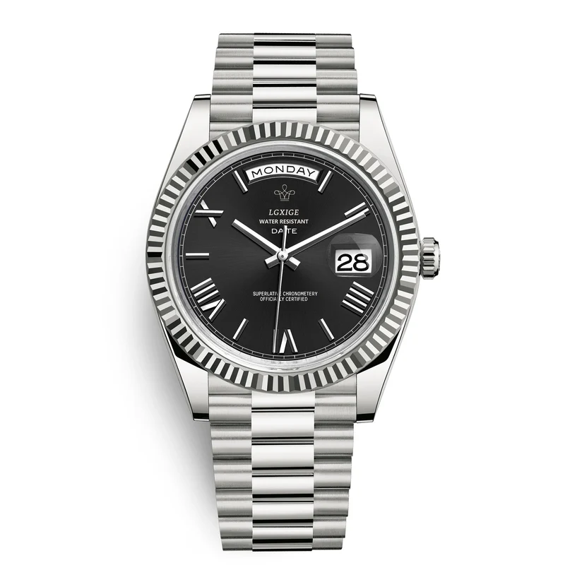 Stilvolle Edelstahl Armbanduhr Nr. 354