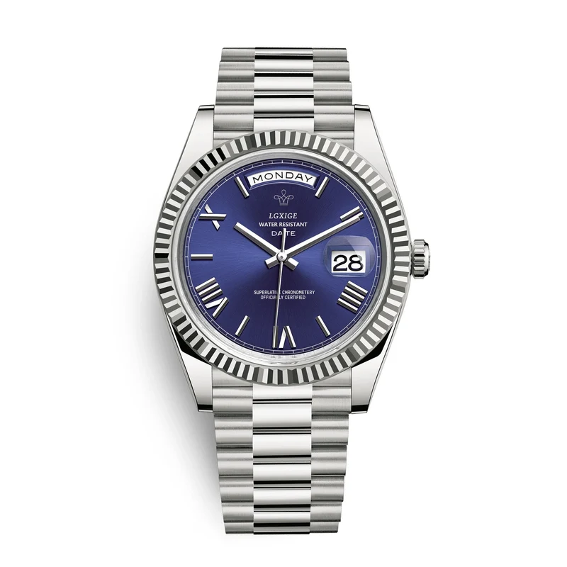 Stilvolle Edelstahl Armbanduhr Nr. 354