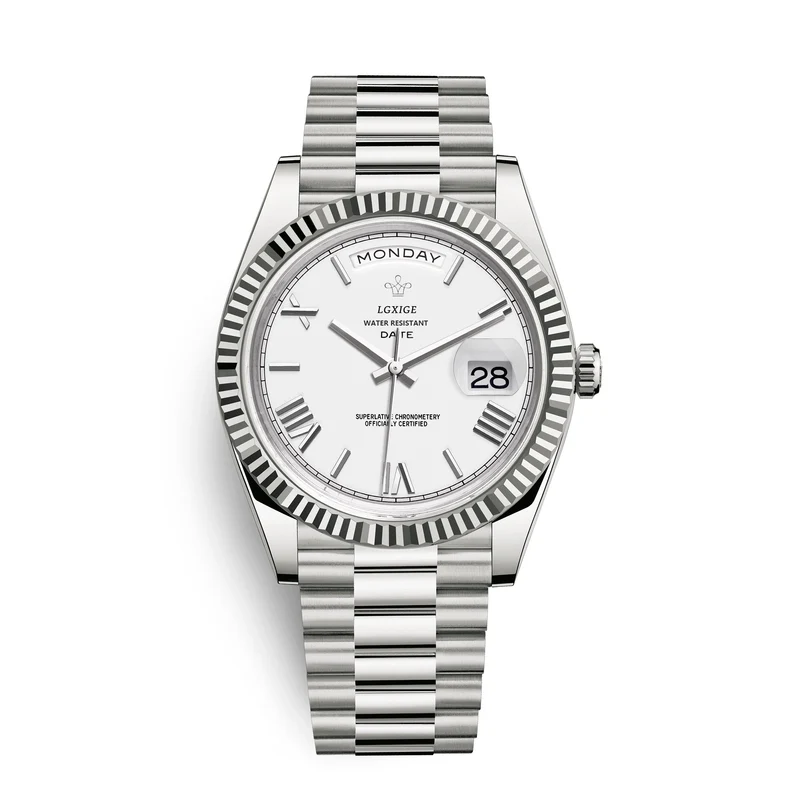 Stilvolle Edelstahl Armbanduhr Nr. 354