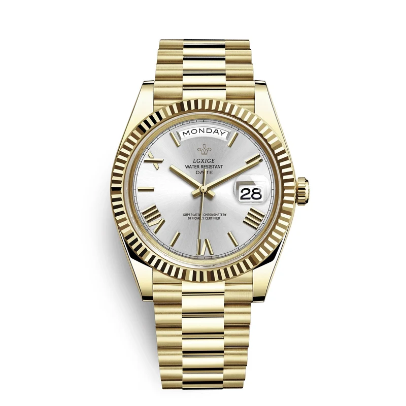 Stilvolle Edelstahl Armbanduhr Nr. 354