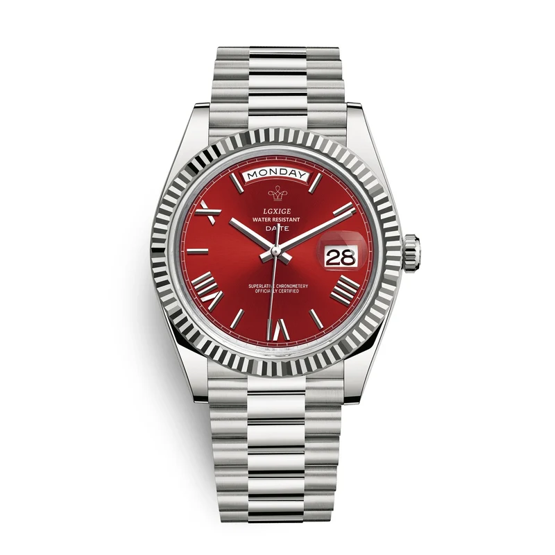Stilvolle Edelstahl Armbanduhr Nr. 354